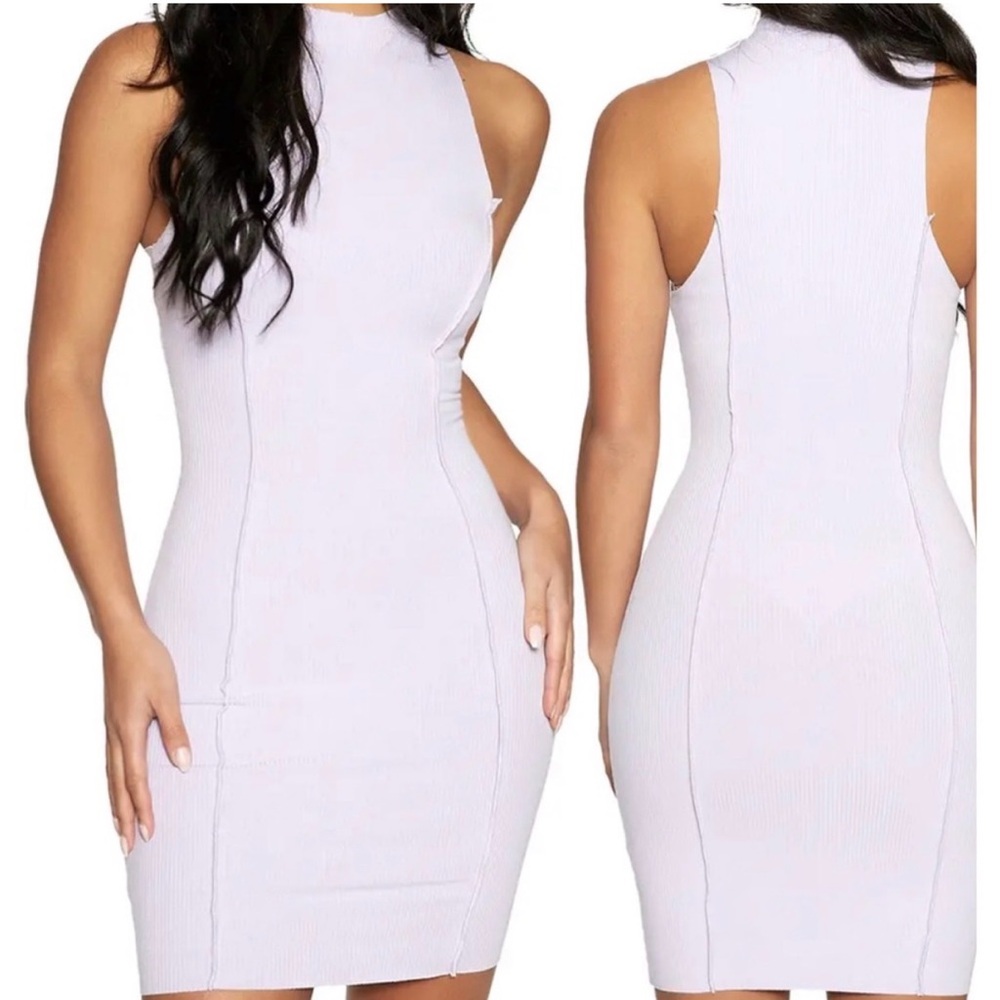 Naked Wardrobe White Mini Dress